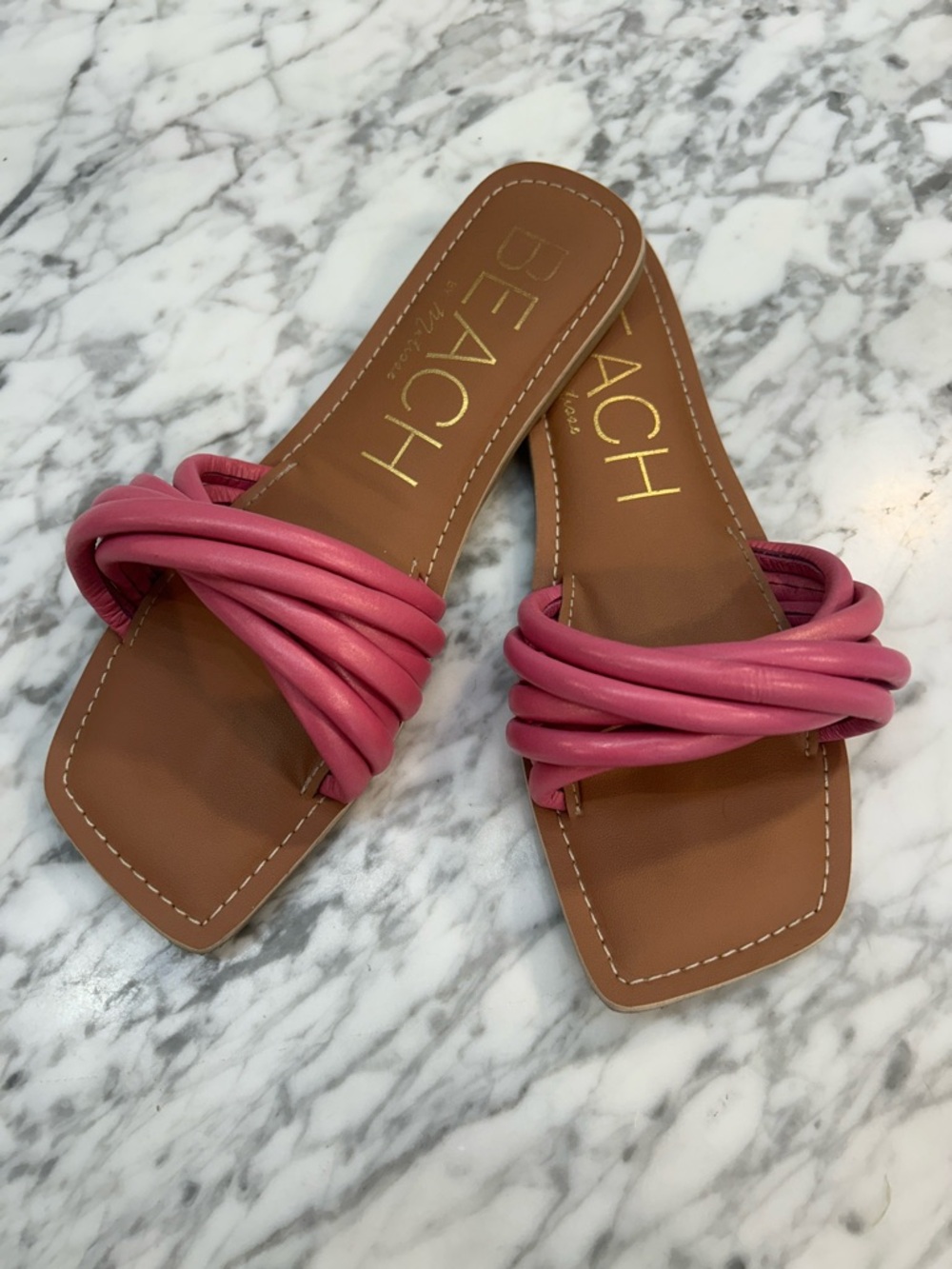 Matisse Beach Pink Slide Sandals for Women